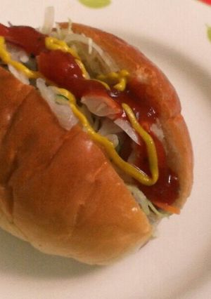超簡単レーズンパンdeホットドッグ-レシピのメイン写真