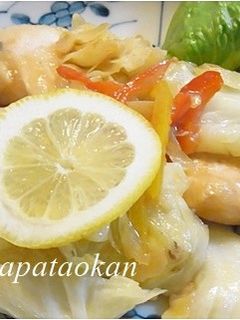 ムネ肉とキャベツのレモンバター炒め-レシピのメイン写真