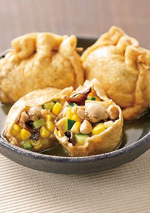 コーンとアサリ♪醸豆腐（ニャンドウフ）-レシピのメイン写真