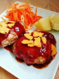 チーザで!カリッとチーズハンバーグ✩-レシピのメイン写真