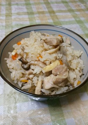 鶏肉がおいしい炊き込みご飯-レシピのメイン写真