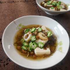 A picture of 豆腐toとろネバ仲間煮.