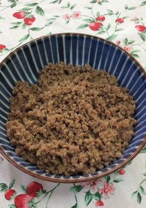 簡単！基本の肉そぼろ（ラカントたれ使用）-レシピのメイン写真
