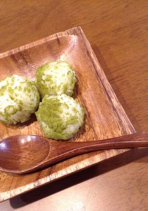抹茶香るおしゃれなおにぎり-レシピのメイン写真