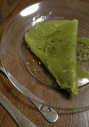 宇治抹茶と強力粉で作るモチモチクレープ-レシピのメイン写真