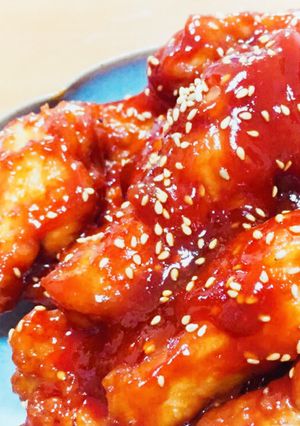 ヤンニョムチキン♡韓国の甘辛チキンです。-レシピのメイン写真