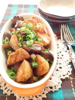 鶏レバーとじゃがいものカレー炒め-レシピのメイン写真