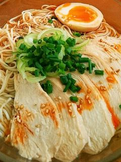 柔らか鶏チャーシュー乗せ冷やし素麺-レシピのメイン写真