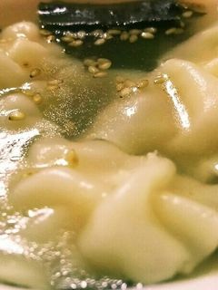 残った餃子の皮で海老ワンタンスープ-レシピのメイン写真