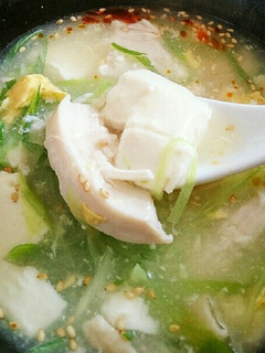 コラーゲンたっぷり鶏塩お豆腐かき玉スープ-レシピのメイン写真