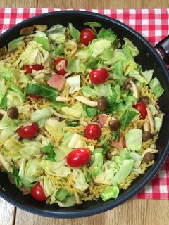 キャベツとベーコンのフライパンパスタ-レシピのメイン写真