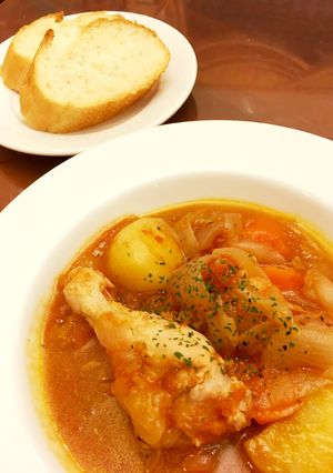 〜手羽元の洋風トマト煮込み〜-レシピのメイン写真