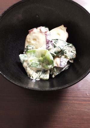 タコとレタスのわさびマヨネーズサラダ-レシピのメイン写真