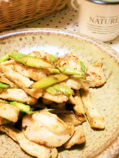 ぱぱっと!豚肉とアスパラの炒め物-レシピのメイン写真