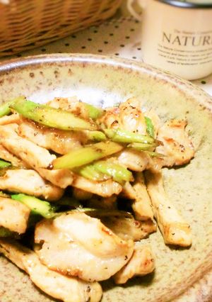 ぱぱっと！豚肉とアスパラの炒め物-レシピのメイン写真