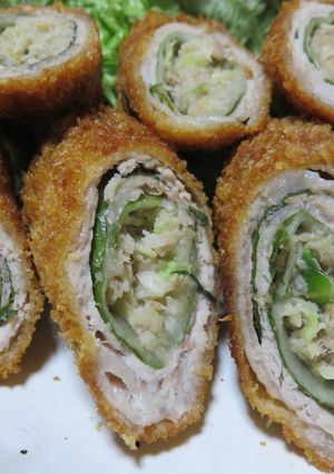 ボリューム満点！しそ豚ロール餃子フライ-レシピのメイン写真