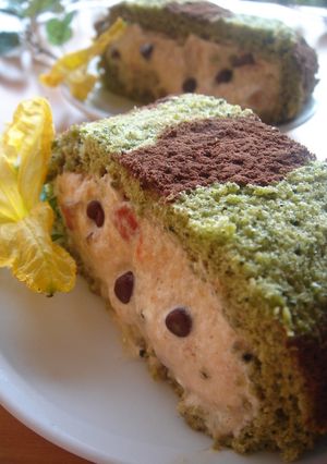 スイカのアイスロールケーキ-レシピのメイン写真