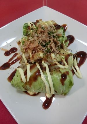⑥ 餃子のお好み焼き風 ⑥-レシピのメイン写真