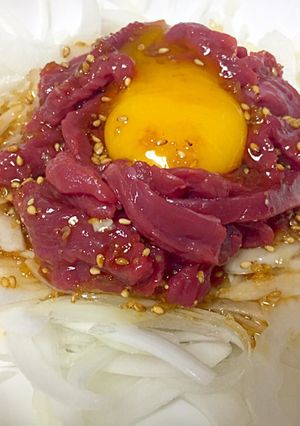 おいしいタレの馬肉ユッケ-レシピのメイン写真