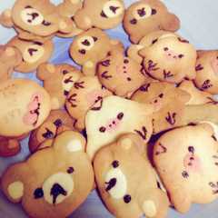 รูปของ リラックマの簡単クッキー♡