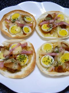 餃子の皮でひとくちピザ-レシピのメイン写真