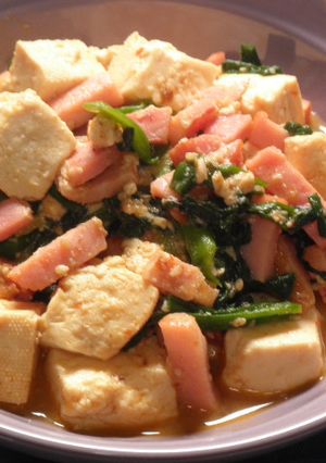 豆腐と小ねぎのピリ辛炒め-レシピのメイン写真