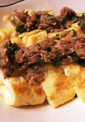 だし巻き卵ツナ大葉のせ！-レシピのメイン写真