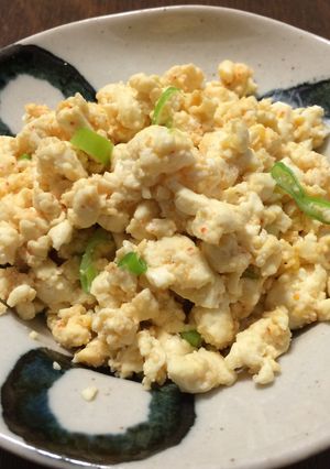 明太子炒り豆腐(ノンオイル)-レシピのメイン写真