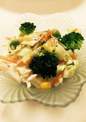 6種の野菜とナッツのサラダ-レシピのメイン写真