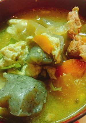 野菜たっぷり♡ズボラに作る食べる豚汁!-レシピのメイン写真