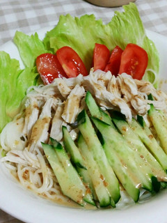 簡単アレンジ☆そうめん棒々鶏-レシピのメイン写真