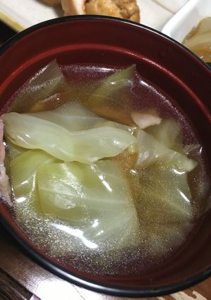 調味料は1つ!ベーコンキャベツスープ-レシピのメイン写真