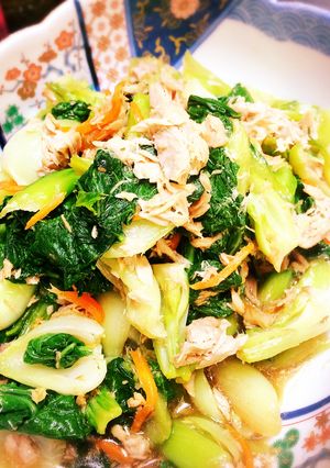 ツナとチンゲン菜の和え物-レシピのメイン写真
