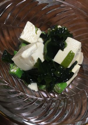 豆腐とオクラのポンサラダ-レシピのメイン写真