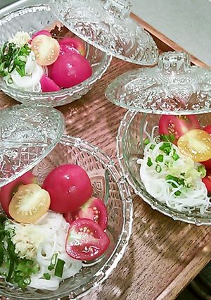 トマトそうめんサラダ・前菜-レシピのメイン写真