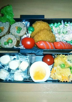 中学生男子部活弁当　2-レシピのメイン写真