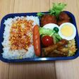 中学生男子部活弁当 1