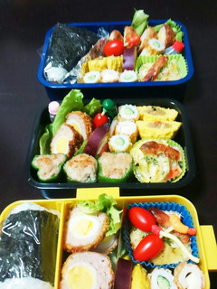3人分弁当-レシピのメイン写真