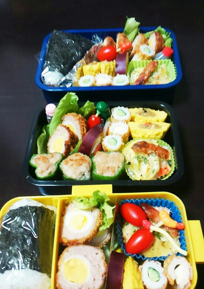 ３人分弁当-レシピのメイン写真