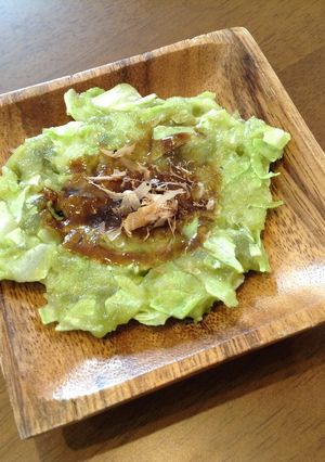 粉末緑茶入りのお好み焼き-レシピのメイン写真