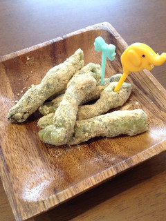レンジで簡単!緑茶もちきなこ棒-レシピのメイン写真