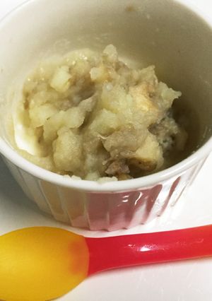 離乳食モグモグ期☆バナナマッシュポテト-レシピのメイン写真