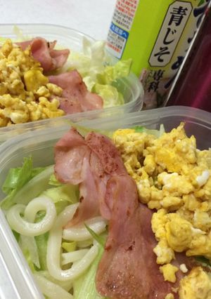 暑い日 弁当 冷 うどん-レシピのメイン写真