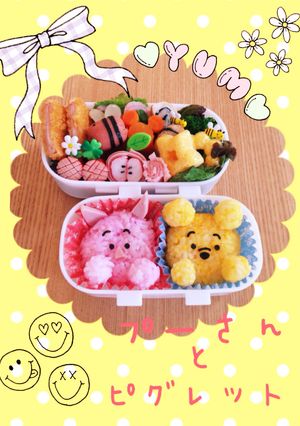 キャラ弁簡単ディズニーおにぎりプーさん-レシピのメイン写真