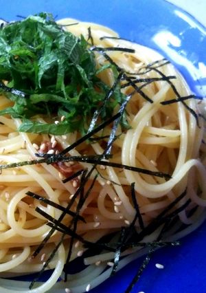 さっぱり・梅しそパスタ-レシピのメイン写真