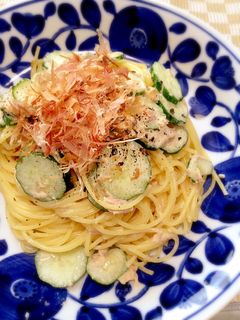 ツナと胡瓜の和風パスタ-レシピのメイン写真