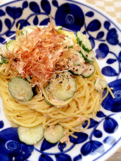 ツナと胡瓜の和風パスタ-レシピのメイン写真