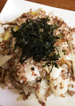 生姜と挽肉と余り野菜でサッパリ炒め飯☆-レシピのメイン写真
