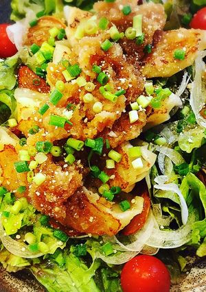 ❄︎絶品みぞれ餃子のガーリックサラダ❄︎-レシピのメイン写真