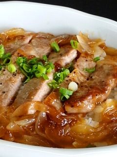豚テキ丼-レシピのメイン写真